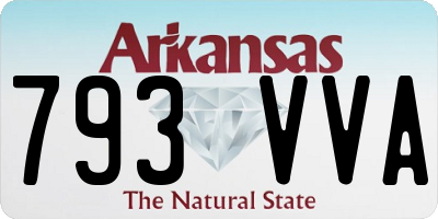 AR license plate 793VVA
