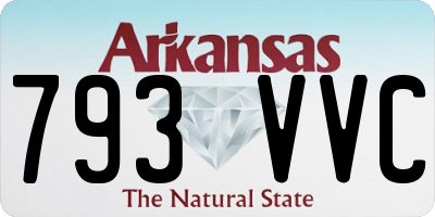 AR license plate 793VVC
