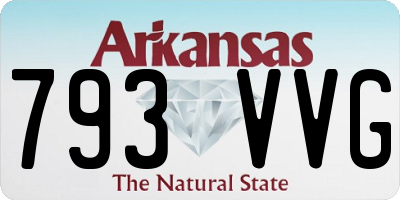 AR license plate 793VVG