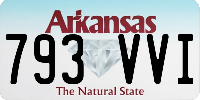 AR license plate 793VVI