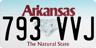 AR license plate 793VVJ