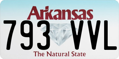 AR license plate 793VVL