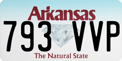 AR license plate 793VVP