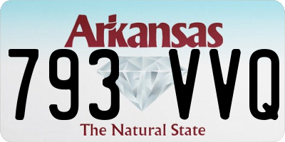 AR license plate 793VVQ