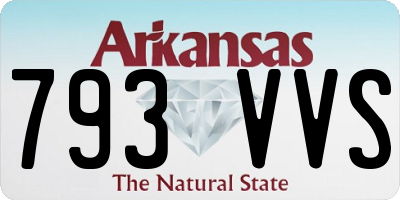 AR license plate 793VVS
