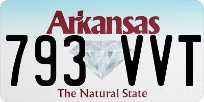 AR license plate 793VVT