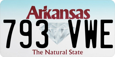 AR license plate 793VWE