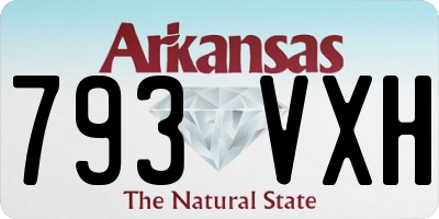 AR license plate 793VXH