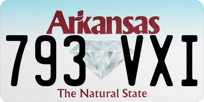 AR license plate 793VXI
