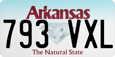 AR license plate 793VXL
