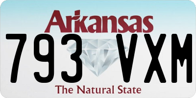 AR license plate 793VXM