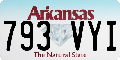 AR license plate 793VYI