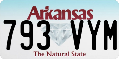 AR license plate 793VYM