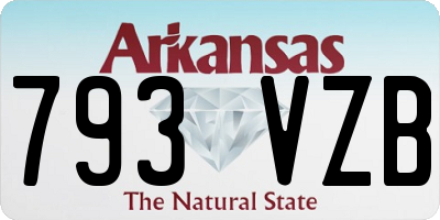 AR license plate 793VZB