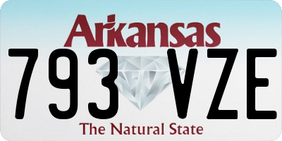 AR license plate 793VZE
