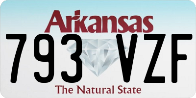 AR license plate 793VZF