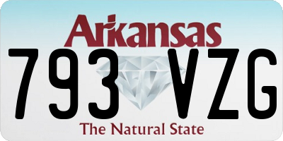 AR license plate 793VZG