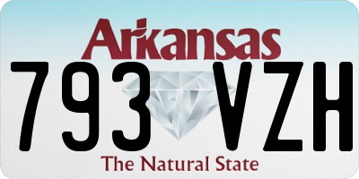 AR license plate 793VZH