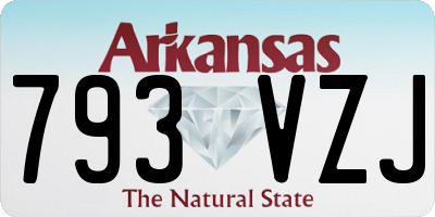 AR license plate 793VZJ