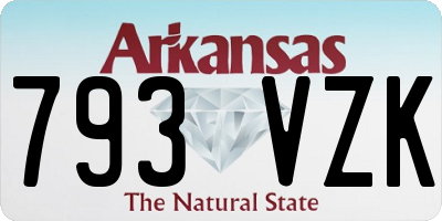 AR license plate 793VZK
