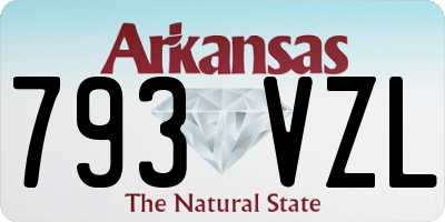 AR license plate 793VZL