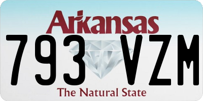 AR license plate 793VZM