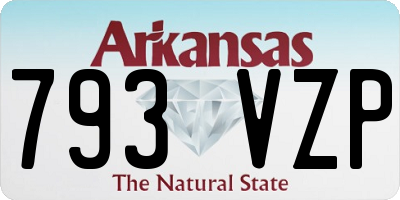 AR license plate 793VZP