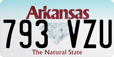 AR license plate 793VZU
