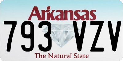 AR license plate 793VZV
