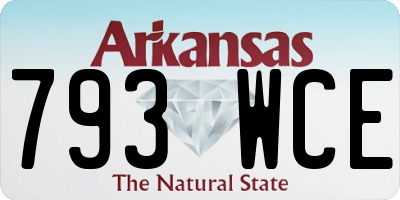 AR license plate 793WCE