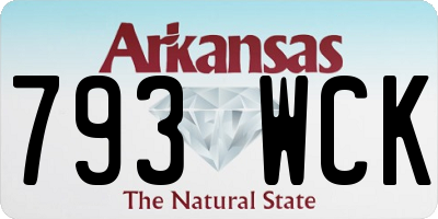 AR license plate 793WCK