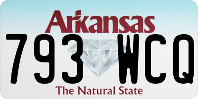 AR license plate 793WCQ