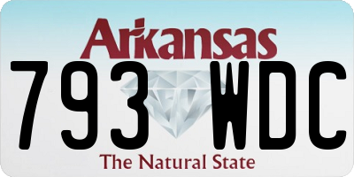 AR license plate 793WDC
