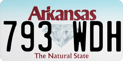 AR license plate 793WDH