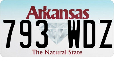 AR license plate 793WDZ