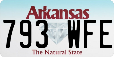 AR license plate 793WFE