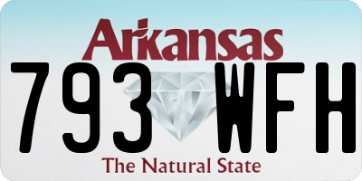 AR license plate 793WFH