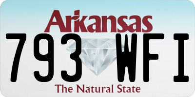 AR license plate 793WFI