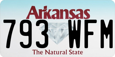 AR license plate 793WFM