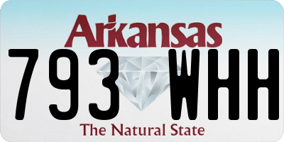 AR license plate 793WHH