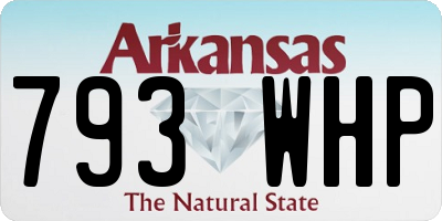 AR license plate 793WHP