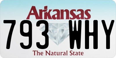 AR license plate 793WHY