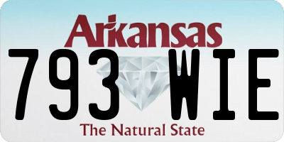 AR license plate 793WIE