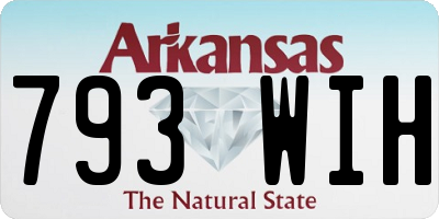 AR license plate 793WIH