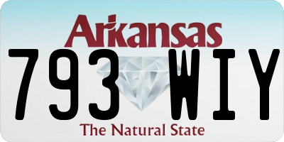 AR license plate 793WIY