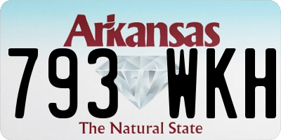 AR license plate 793WKH
