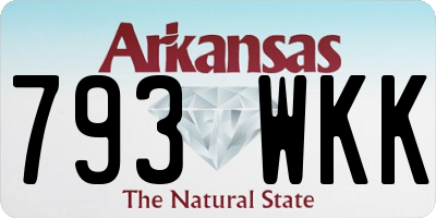 AR license plate 793WKK