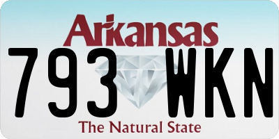 AR license plate 793WKN