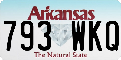 AR license plate 793WKQ