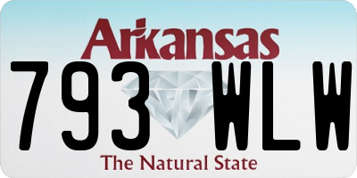 AR license plate 793WLW